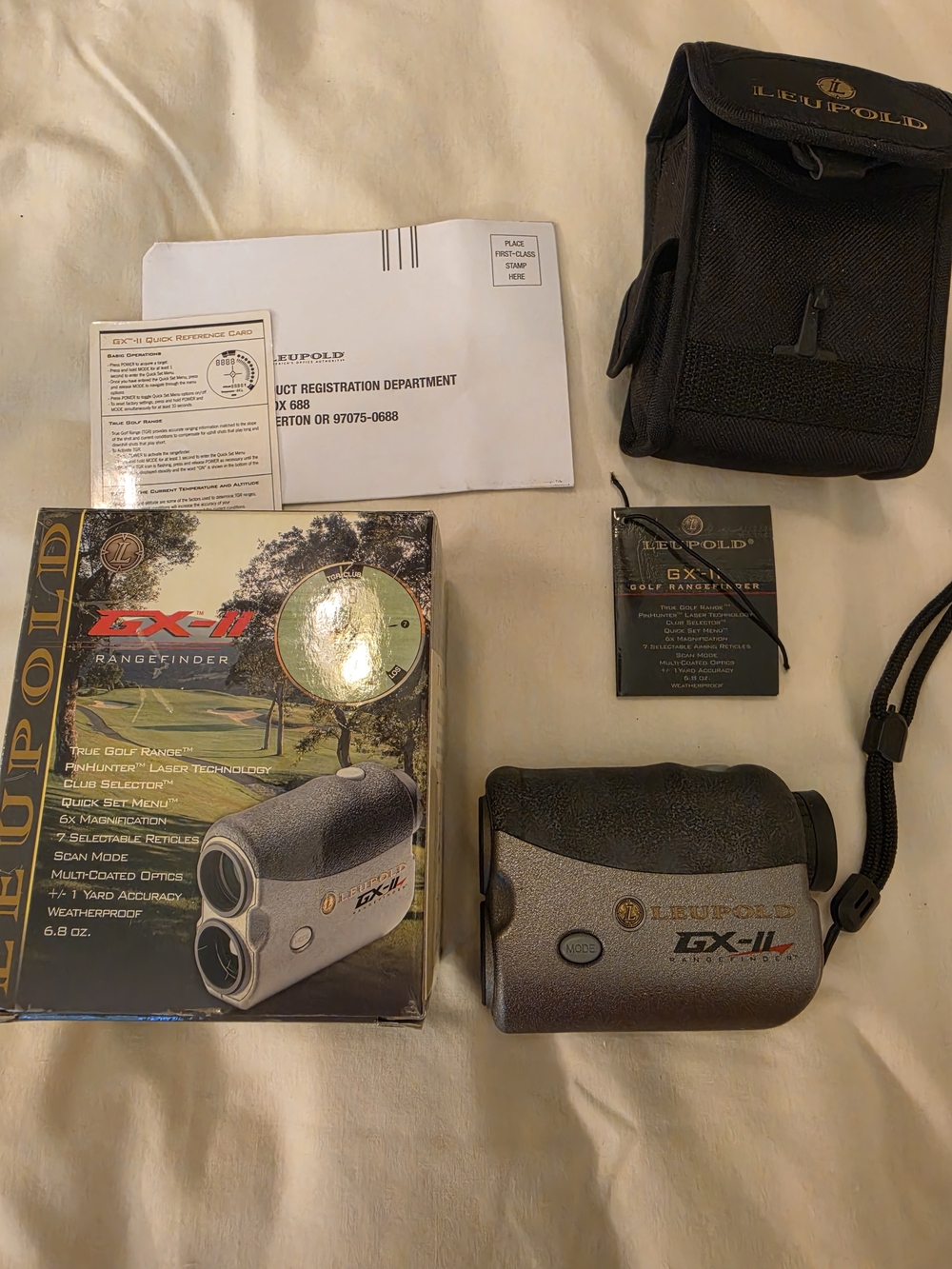 GX-II Golf Rangefinder - Black/Gray